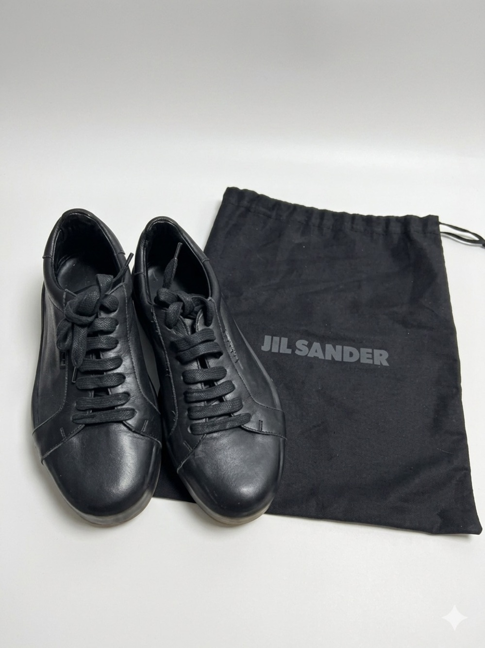 Jil Sander Leather Platform Low Top Sneakers Flatform EU 36 US 6